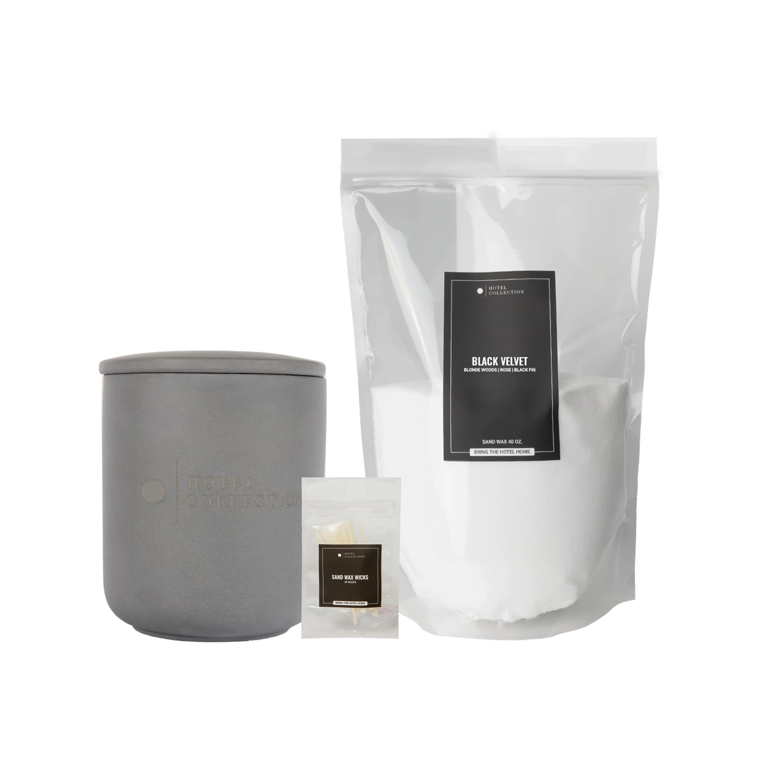 Petite Ceramic Sand Wax Set